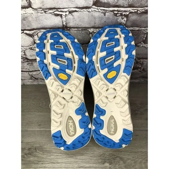 Hoka One Mafate Speed 2 Eggnog Gray Mesh Neon Yellow Running Men 14M US/49 1/3EU